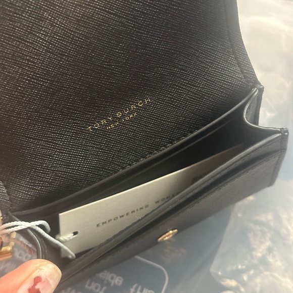 New Tory burch Emerson cardholders keychain in black - Picture 5 of 6